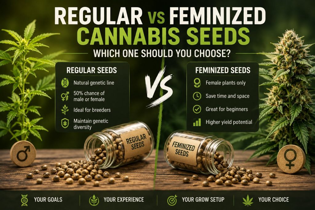 Regular vs Feminized Cannabis Seeds